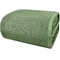 DAN RIVER Pack of 1 Oversized Bath Sheet, 40 x 80 Inches, Sage Green