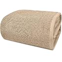 DAN RIVER Pack of 1 Oversized Bath Sheet, 40 x 80 Inches, Tan