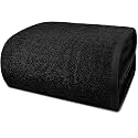 DAN RIVER Pack of 1 Oversized Bath Sheet, 40 x 80 Inches, Black