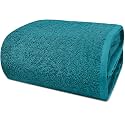 DAN RIVER Pack of 1 Oversized Bath Sheet, 40 x 80 Inches, Teal