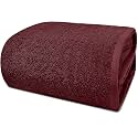 DAN RIVER Pack of 1 Oversized Bath Sheet, 40 x 80 Inches, Pomegranate