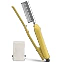 DAN Technology V-Shaped Hot Comb for Wigs & Natural Black Hair, Dual Voltage 100–240V Pressing Comb with 3 Heat Settings (350–450°F)-Large