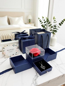 danavbox jewellery artificial flower greeting card showpiece gift set