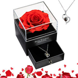 danavbox jewellery artificial flower showpiece gift set