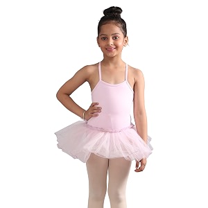 the dance bible girls criss cross strap back ballet dance tutu dress skirted leotard