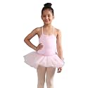 The Dance Bible Girls Criss Cross Strap Back Ballet Dance Tutu Dress Skirted Leotard