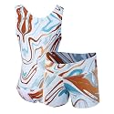 Dancina Marble Line Gymnastics Leotards for Girls &amp; Women with Shorts