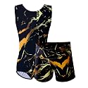 Dancina Marble Line Gymnastics Leotards for Girls & Women with Shorts