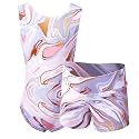 Dancina Marble Line Gymnastics Leotards for Girls &amp; Women with Shorts