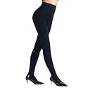 DancMolly Opaque Fleece Lined Tights for Women, High Waist Warm Winter Thermal Control Top Pantyhose