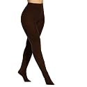 DancMolly Opaque Fleece Lined Tights for Women, High Waist Warm Winter Thermal Control Top Pantyhose