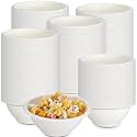 Dandat 500 Pack 12oz Disposable Paper Bowls Food Soup Natural Bagasse Fiber Bowls for Sauce Salad Dessert Hot Cold Soup