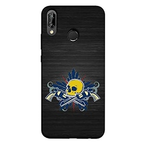 danger skull gang hard printed designer case for huawei p20 lite back cover mrr1480