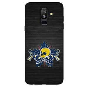 danger skull gang hard printed designer case for samsung galaxy a6 plus 2018 back cover mrr1480