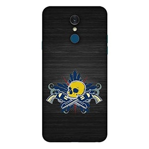 danger skull gang hard printed designer case for lg q7 lg q7 plus lg q7 back cover mrr1480