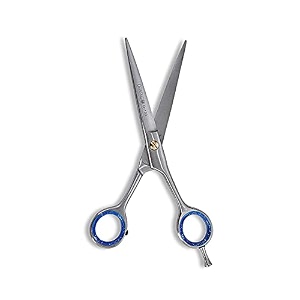 danial 6534 professional salon barber hair cutting scissors - stainless steel - blue - classic style - men women amp kids