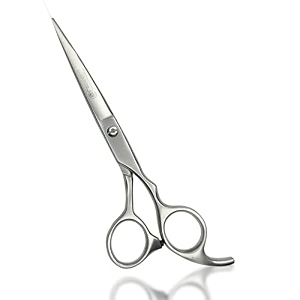 danial high carbon razor cut stainless steel hair cutting scissors - professional barber scissors for men and women - ideal for beard moustache and nose trimming 7 inch matt