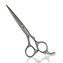 DANIAL High Carbon Razor Cut Stainless Steel Hair Cutting Scissors - Professional Barber Scissors for Men and Women - Ideal for Beard, Moustache, and Nose Trimming 7 INCH (SATIN)