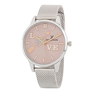 Daniel Klein Stainless Steel Analog Pink Dial