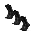 DANISH ENDURANCE Crew Cycling Socks, Fast-Dry &amp; Cushioned, 3 &amp; 5-Pack