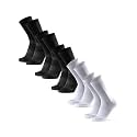 DANISH ENDURANCE Crew Cycling Socks, Fast-Dry &amp; Cushioned, 3 &amp; 5-Pack