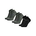 DANISH ENDURANCE Low-Cut Cycling Socks, Fast-Dry, Men &amp; Women, 3-Pack