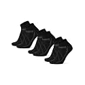 DANISH ENDURANCE Low-Cut Cycling Socks, Fast-Dry, Men &amp; Women, 3-Pack