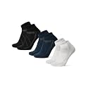 DANISH ENDURANCE Low-Cut Cycling Socks, Fast-Dry, Men &amp; Women, 3-Pack