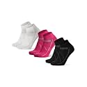 DANISH ENDURANCE Low-Cut Cycling Socks, Fast-Dry, Men &amp; Women, 3-Pack