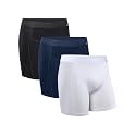 DANISH ENDURANCE Organic Cotton Boxer Briefs for Men, Trunks, 3 &amp; 6-Pack