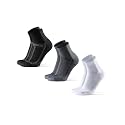 DANISH ENDURANCE Running Socks for Men &amp; Women, Quarter Socks, 3 &amp; 5-Pack