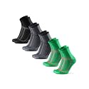 DANISH ENDURANCE Running Socks for Men &amp; Women, Quarter Socks, 3 &amp; 5-Pack
