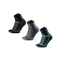 DANISH ENDURANCE Running Socks for Men & Women, Quarter Socks, 3 & 5-Pack