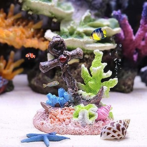 danmu 1pc of polyresin coral ornaments aquarium coral decor for fish tank aquarium decoration 3 71034 x 2 1334 x 2 4534