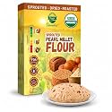 Danodia Foods USDA Organic Sprouted Bajra Pearl Millet Flour, 2 lb Pack