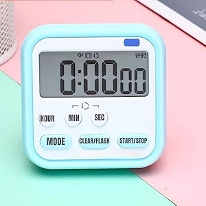 digital kitchen timer amp stopwatch large digits loud alarm kitchen timer magnetic countdown digital timer for teacher kids and elderly for classroom home work fitness cooking blue d