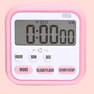 digital kitchen timer amp stopwatch large digits loud alarm kitchen timer magnetic countdown digital timer for teacher kids and elderly for classroom home work fitness cooking pink d