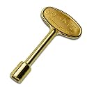 Dante Products Universal Gas Valve Key, 3-Inch, Polished Brass