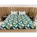 Glace Cotton Elastic Fitted bedsheet King Size 78x72 with 2 Contrast zumbo Size Pillow Covers