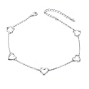 Anklet for Women 925 Sterling Silver Foot Adjustable Ankle Bracelet Jewelry