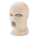 2/3-Hole Knitted Full Face Cover Ski Mask Beanie Hat Winter Balaclava Ribbed with Full Face Coverage for Warmth Protection, Ideal for Outdoor Sports, Suitable for Men and Women