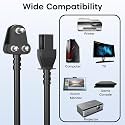 Fox Micro Pro Console Power Cable for PlayStation & Xbox | Replacement Power Cord | Compatible with PS4, PS5, Xbox One, Series S/X | Durable & Stable Supply