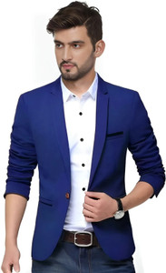 Darbar In Men Solid Single Breasted Casual