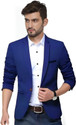 Darbar In Men Solid Single Breasted Casual