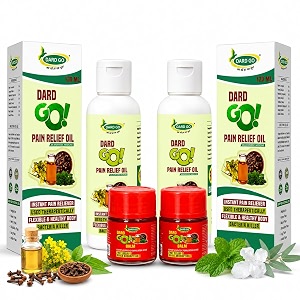 pain relief oil effectively works on joint pain knee pain neck pain back pain leg pain sciatica pain  best pain reliever  herbal massage oil  ayurvedic product  100ml pack of 2 combo