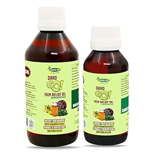 pain relief oil  ideal for joint pain knee pain neck pain back pain shoulder pain sciatica pain  instant pain reliever  ayurvedic amp non-sticky 200 ml  100 ml combo pack