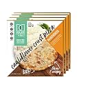 Dare to Be Different Frozen Cauliflower Crust Margherita Pizza - Gluten Free, Grain Free, Low Carb, Slim, Thin, and Crispy Plant Based Kosher - Perfect Pizzas for Keto and Paleo Diet (4-Pack)
