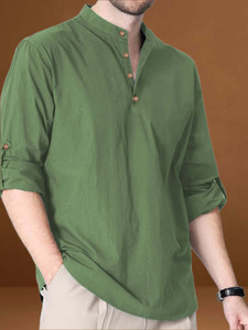 DaReal Men Solid A-line Kurta