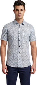 Daredevil Men Printed Casual Grey Shirt