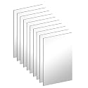 4'' x 6'' x 0.07'' Acrylic Mirror Tiles for Wall Decor, 10Pcs
